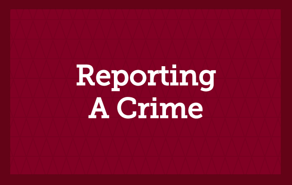 Reporting a Crime